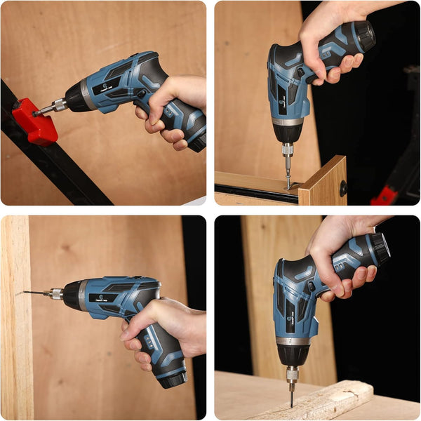 C P CHANTPOWER Drill Bit Sets and Screwdriver Bit Sets with Case for Drilling Wood, Plastic, Soft Metal, 41 Pieces