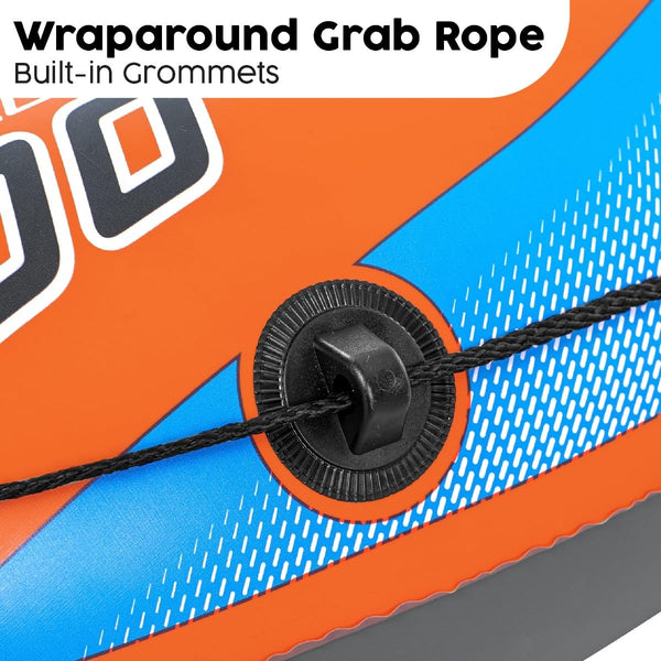 Bestway Inflatable Boat, Kondor Elite 2000, One-man Raft Heavy Duty Handles, Interlocking Valves, Multiple Sizes