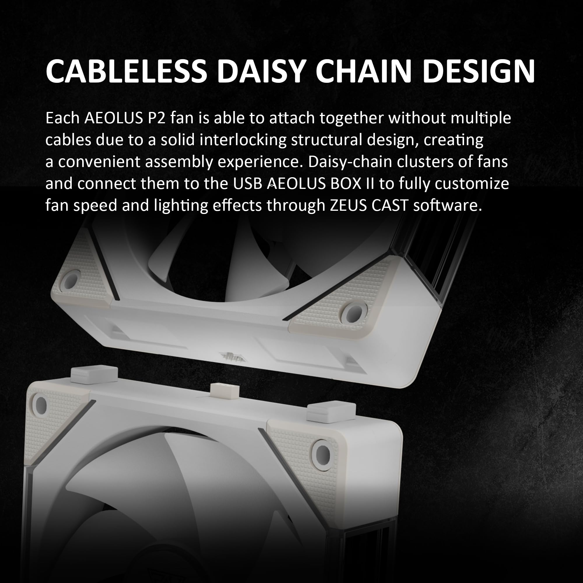 GAMDIAS 120mm ARGB PC Case Fans, Computer Case Fan, Cabless Daisy Chain Connection, Dual Infinity Mirror Lighting, Swappable Fan Blade for Reverse Airflow, Performance 30mm Thick, With Control Box