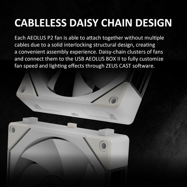 GAMDIAS 120mm ARGB PC Case Fans, Computer Case Fan, Cabless Daisy Chain Connection, Dual Infinity Mirror Lighting, Swappable Fan Blade for Reverse Airflow, Performance 30mm Thick, With Control Box