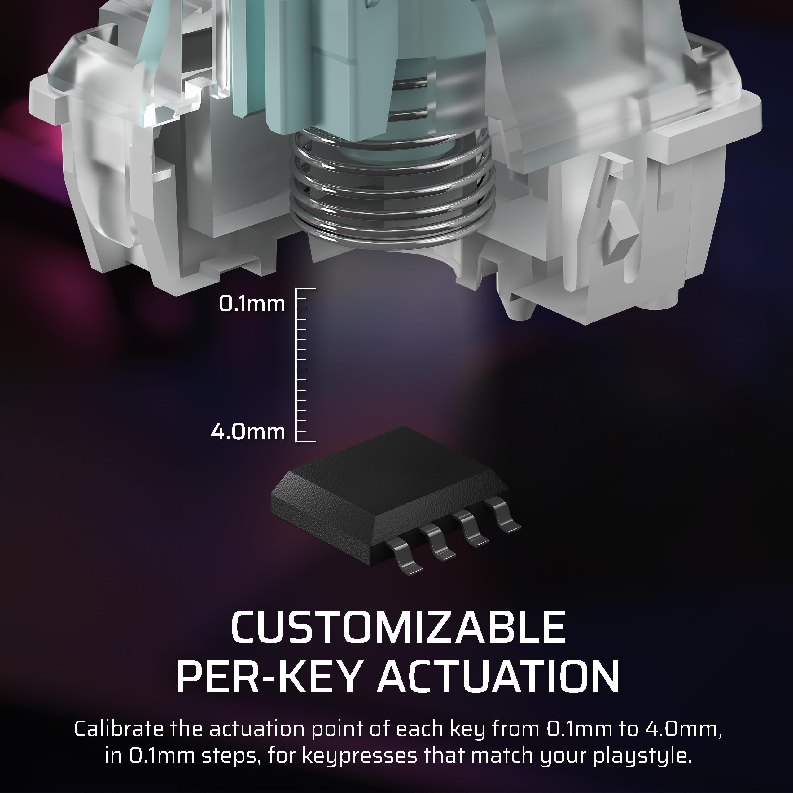 CORSAIR K70 MAX RGB Magnetic Mechanical Wired Gaming Keyboard – MGX Adjustable Switches, Simultaneous SOCD and Rapid Trigger, PBT Double-Shot Keycaps, Sound Dampening, 8000Hz Polling, QWERTY UK, Black