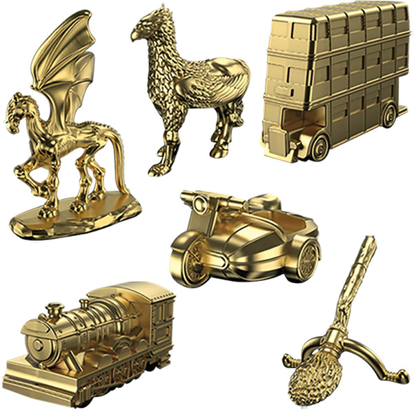 Monopoly Harry Potter Edition Board Game for Kids 8+, Strategy Family Game with Hogwarts Locations, Golden Tokens, House Cards & Owl Post, 2–6 Players, For Kids & Familes