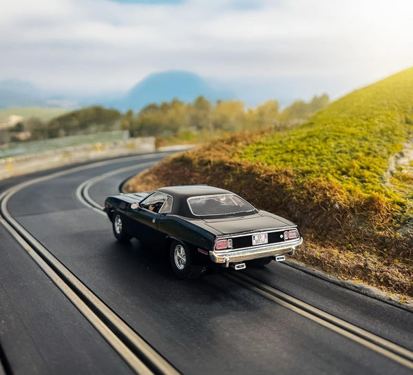 Scalextric Cars - C4595 John Wick Plymouth Barracuda, John Wick Chapter 4 - Toy Slot Car for use with Race Tracks and Set - Gift Ideas for Kids and Adults, Scalextric Accessories