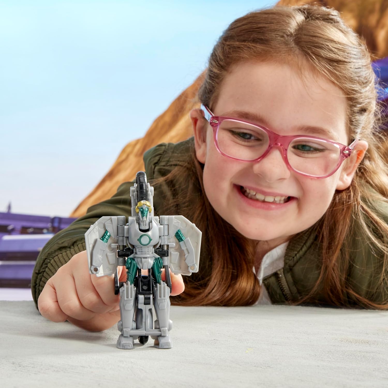 Transformers EarthSpark 1-Step Smash Changers Terran Thrash Action Figure