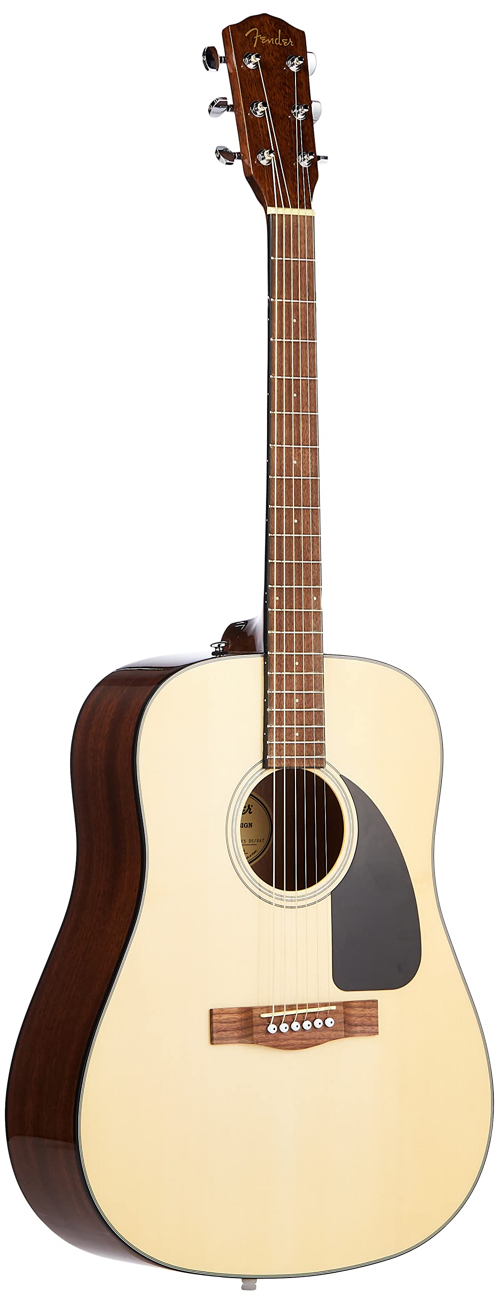 Fender CD-60 Dreadnought V3 DS Acoustic Guitar in Black with Walnut Fretboard, Great for Beginners, Comes with Free Virtual Lessons