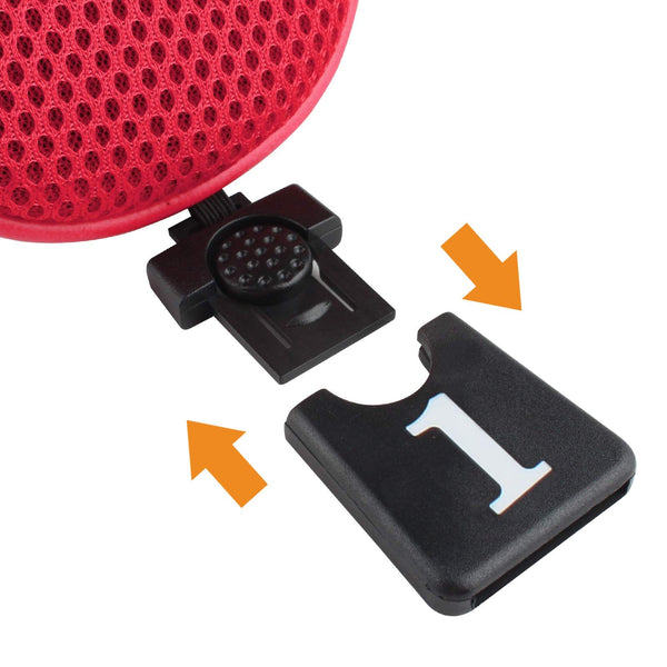 Andux 4pcs/Set Golf Wood Club Head Covers 460cc Driver with Long Neck Red