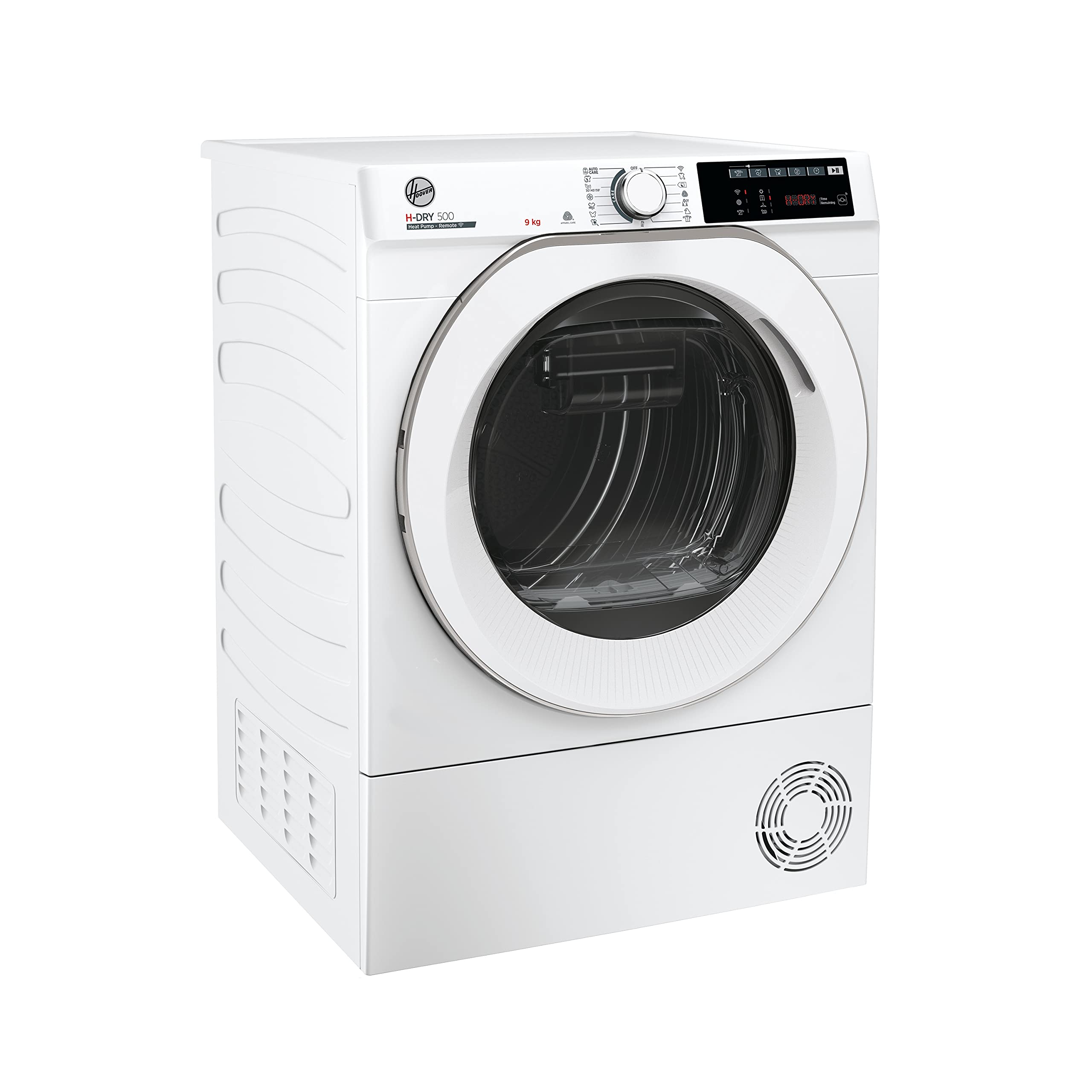 Hoover H-DRY 500 Heat Pump Tumble Dryer, 9 Kg, Class A++, Wi-Fi + Bluetooth, Four Drying Levels, Eco-Power Inverter Motor, Advanced Care, White, 59.6x60.4x85 cm - NDE H9A2TCE-80