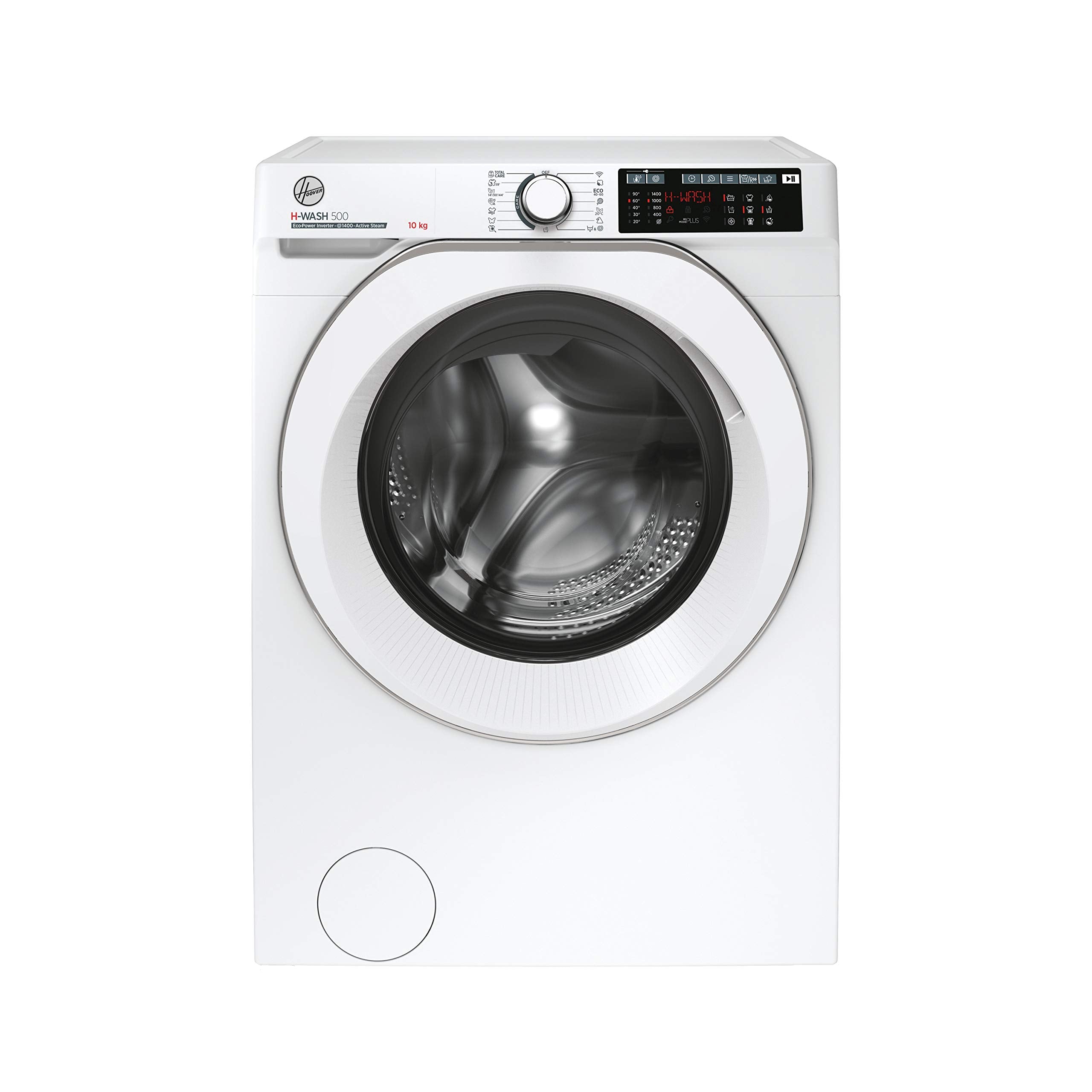 Hoover H-WASH 500 10kg Freestanding Washing Machine, 1400 RPM, A Rated, ECO‑Power Inverter Motor, hOn App, 60 Programmes, Care Dose, Power Care System, White, 60x59x85 cm ‑ HW 410AMC/1-80