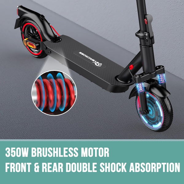 EVERCROSS EV85F/EV10K PRO Electric Scooters Adults, 8.5''/10'' E-Scooter Foldable - APP, 350W/500W Motor, 7.8AH/11.4AH Battery, 15KG/16KG weight, 3 Speed Modes, Dual shock absorbers
