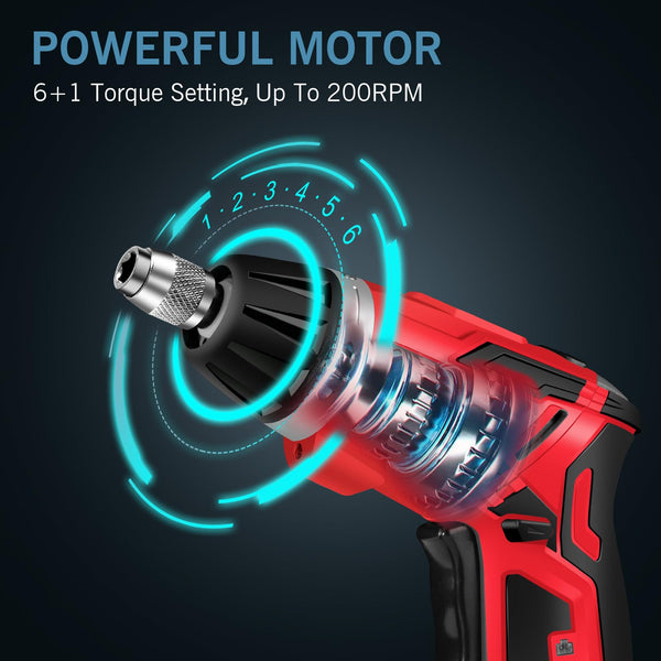 C P CHANTPOWER Drill Bit Sets and Screwdriver Bit Sets with Case for Drilling Wood, Plastic, Soft Metal, 41 Pieces