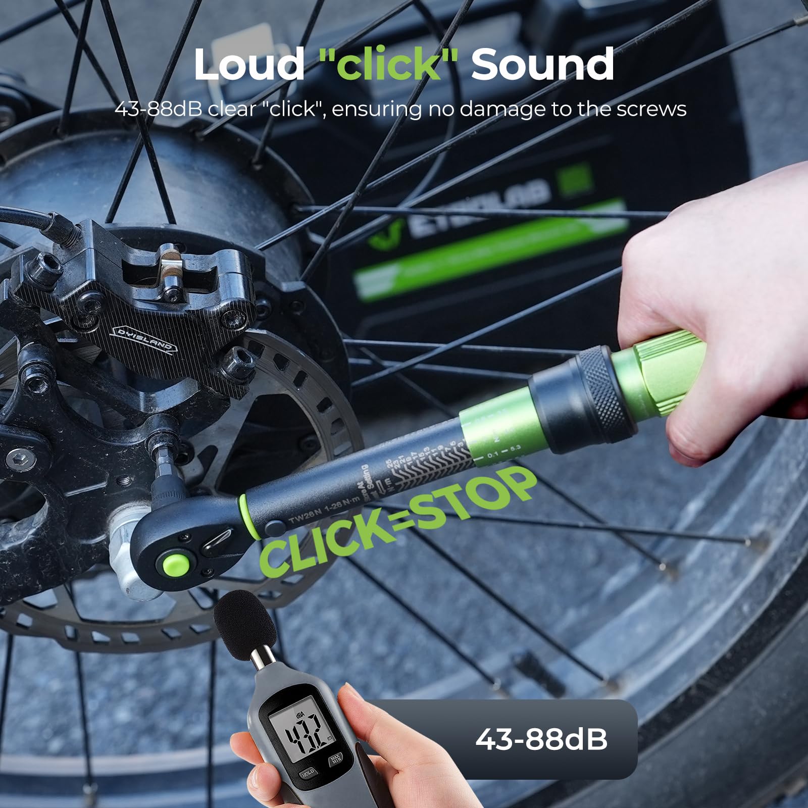 ETOOLAB 1/2 Torque Wrench Dual-Range【20-230Nm/10-170lbf-ft】±3% Precision, 72 Tooth Dual-Direction Adjustable Torque Wrench for Bicycle, Moto, Car Maintenance—3pcs
