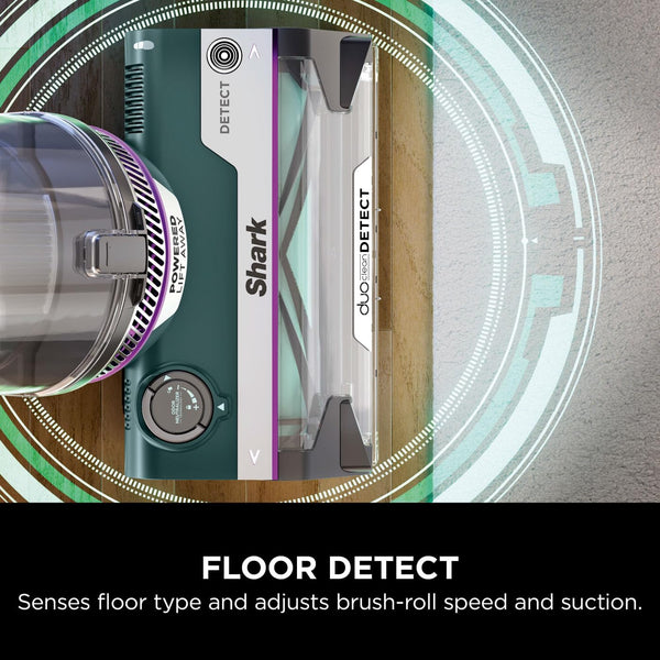 Shark PowerDetect Corded Upright Vacuum Cleaner, DuoClean Detect, Reverse Clean, Anti Hair Wrap Plus, Anti-Allergen, 8m Cord, 1.3L, Dusting Brush, Pet, Crevice, Multi Surface Tools & Bag, AZ3900UKTBK