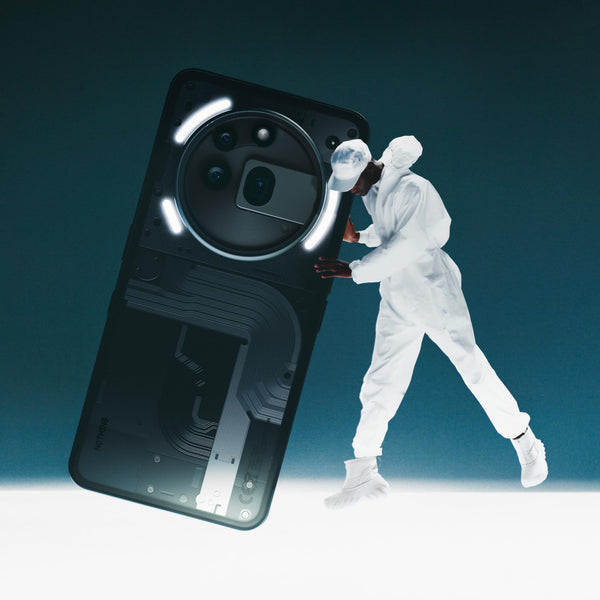 Nothing Phone (3a) 128 GB - mobile phone with 32 MP front camera, 30x ultra zoom - White + Nothing Ear (a) White