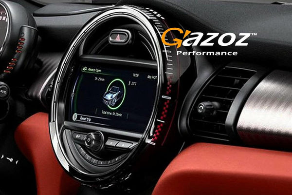 Gazoz Performance 8.8" Interior Center Multimedia Screen Frame Cover For MC S F55 F56 F57