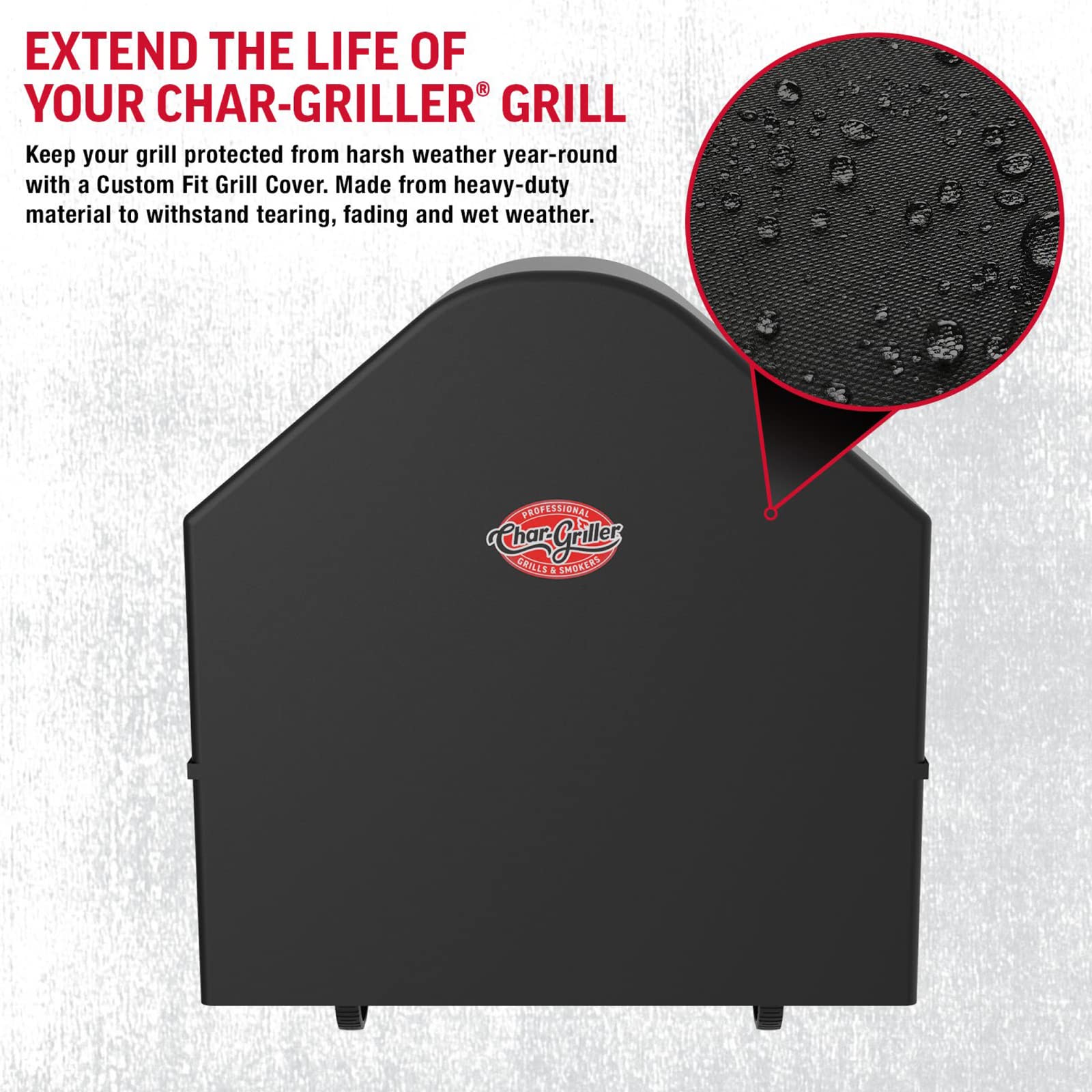 Char-Griller 6455 AKORN Auto-Kamado Charcoal Grill Cover, Black