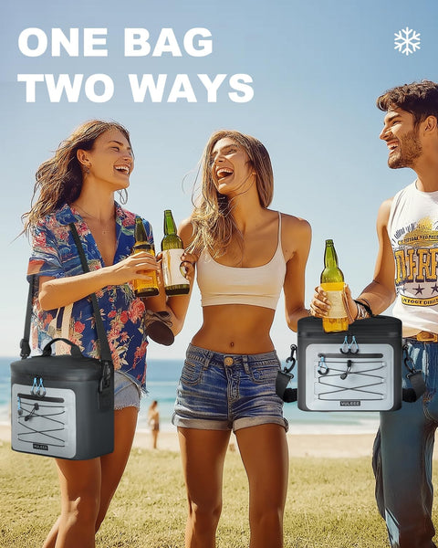 YULEEE 7/15/20L Insulated Cooler Bag - Large Multi-Functional Picnic Lunch Bag for Men & Women,Waterproof Leakproof Perfect for Beach, Family,Travel, Camping, Work,BBQ,and Outdoor Activities