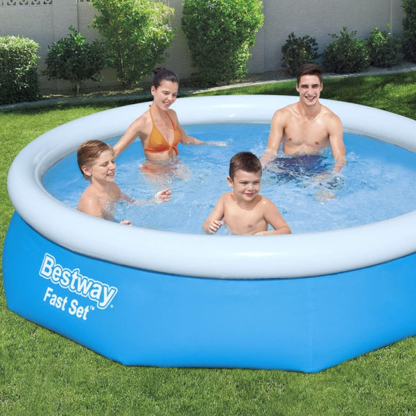 Bestway 6ft x 20in Blue Round Fast Set Inflatable Above Ground Pool