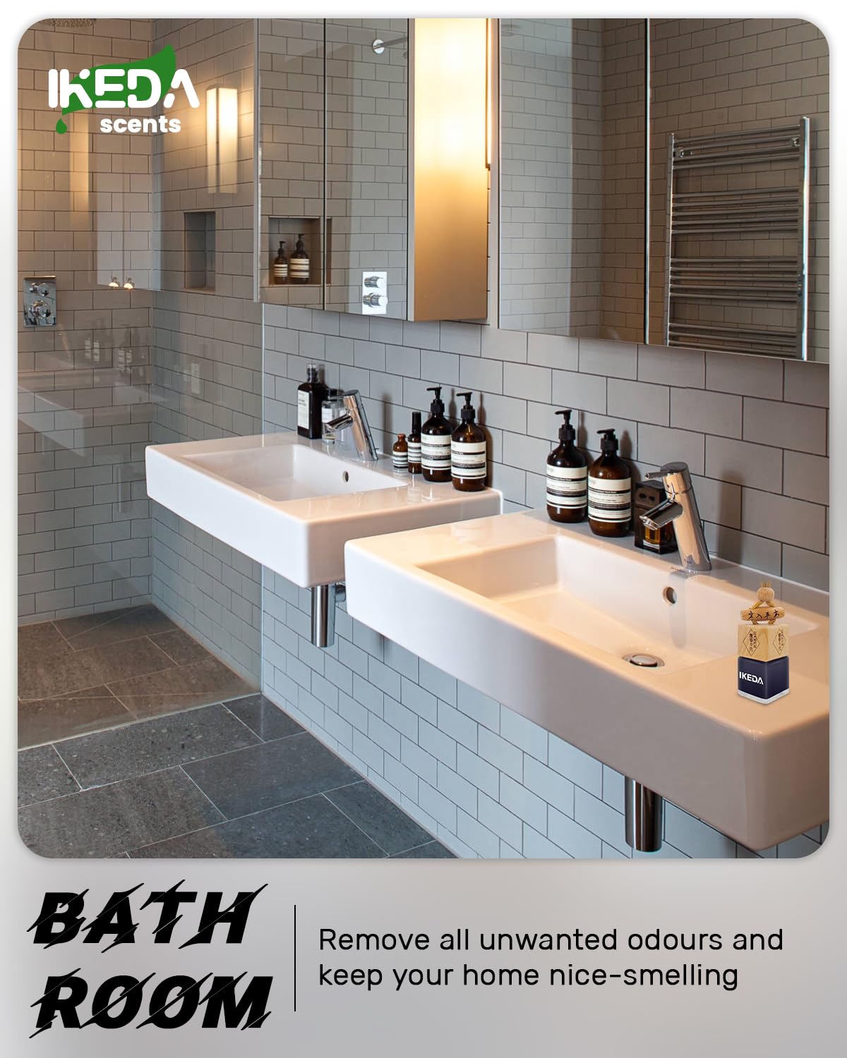 Car Air Fresheners for Men | Air Fresheners with Odour Eliminator Technology | Long Lasting Fragrance Car Accessories for Men | Strong Scents Perfume Diffusers (10ml Dark Night)