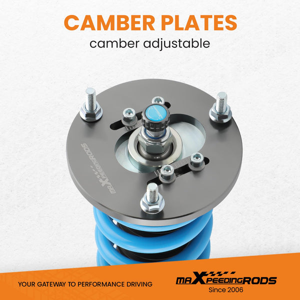 maXpeedingrods Coilovers Shock Suspension for BMW E46 3 Series 316i 318i 320i 323i 325i 328i 330i 1998-2006 - Red