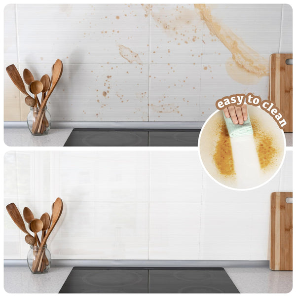 Hode Clear Sticky Back Plastic Roll, Book Cover Film for School Kitchen Wall Furniture, Transparent Self Adhesive Vinyl Film, Waterproof Protector