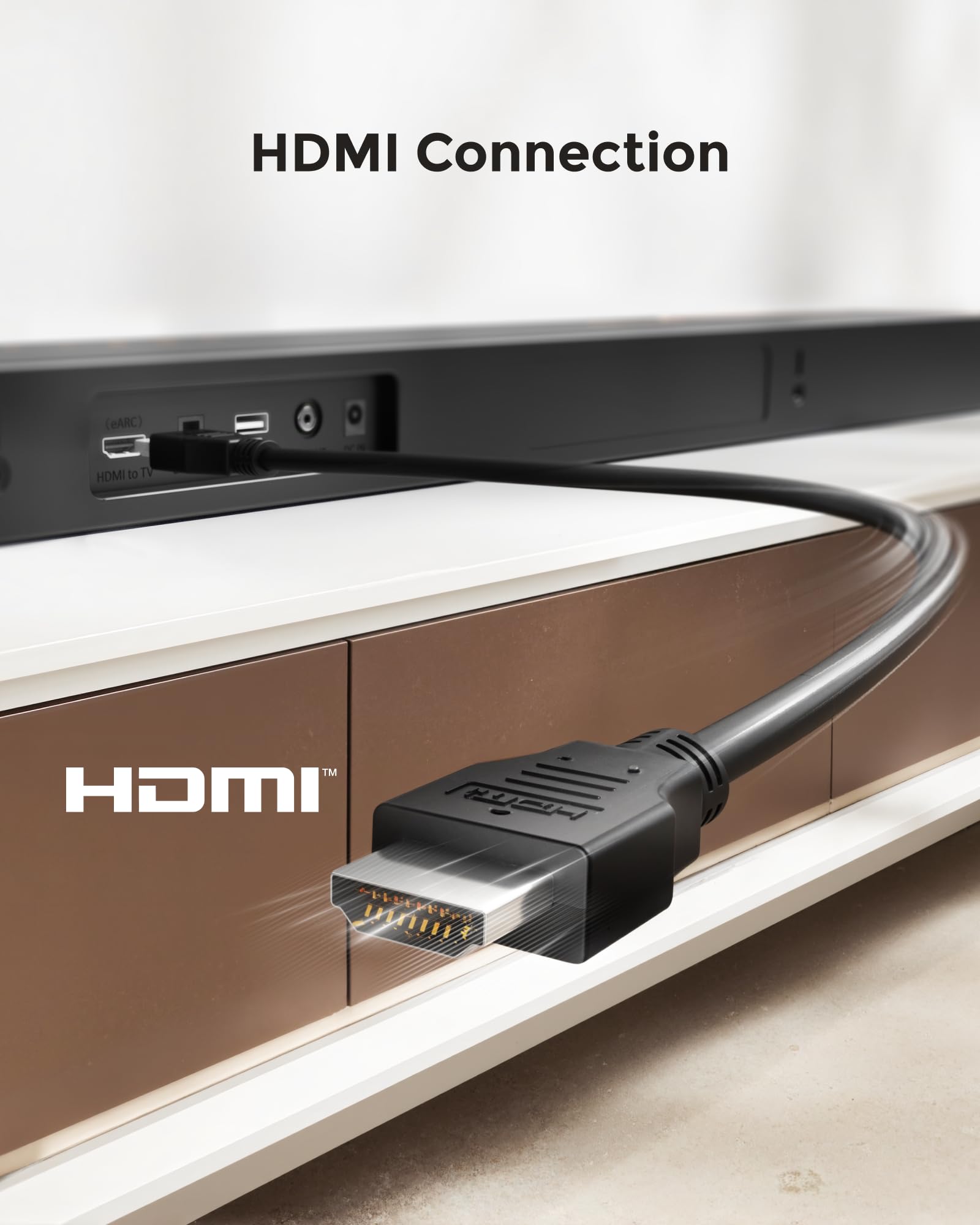 ULTIMEA 4.1ch Sound Bar for Smart TV with Subwoofer, App, Peak Power 200W, 2-in-1 Detachable Bluetooth 5.3 Soundbar, Bass Adjustable, 3 EQ Modes TV Sound Bar, ARC/Optical/Aux, Apollo S50 2025 Version