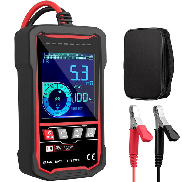 Neoteck 24V 12V Car Battery Tester, 100-2000 CCA Load Tester Automotive Alternator Tester Digital Auto Battery Analyzer Cranking Charging Systems Tester, Battery Analyzer for Cars Trucks Ship SUV