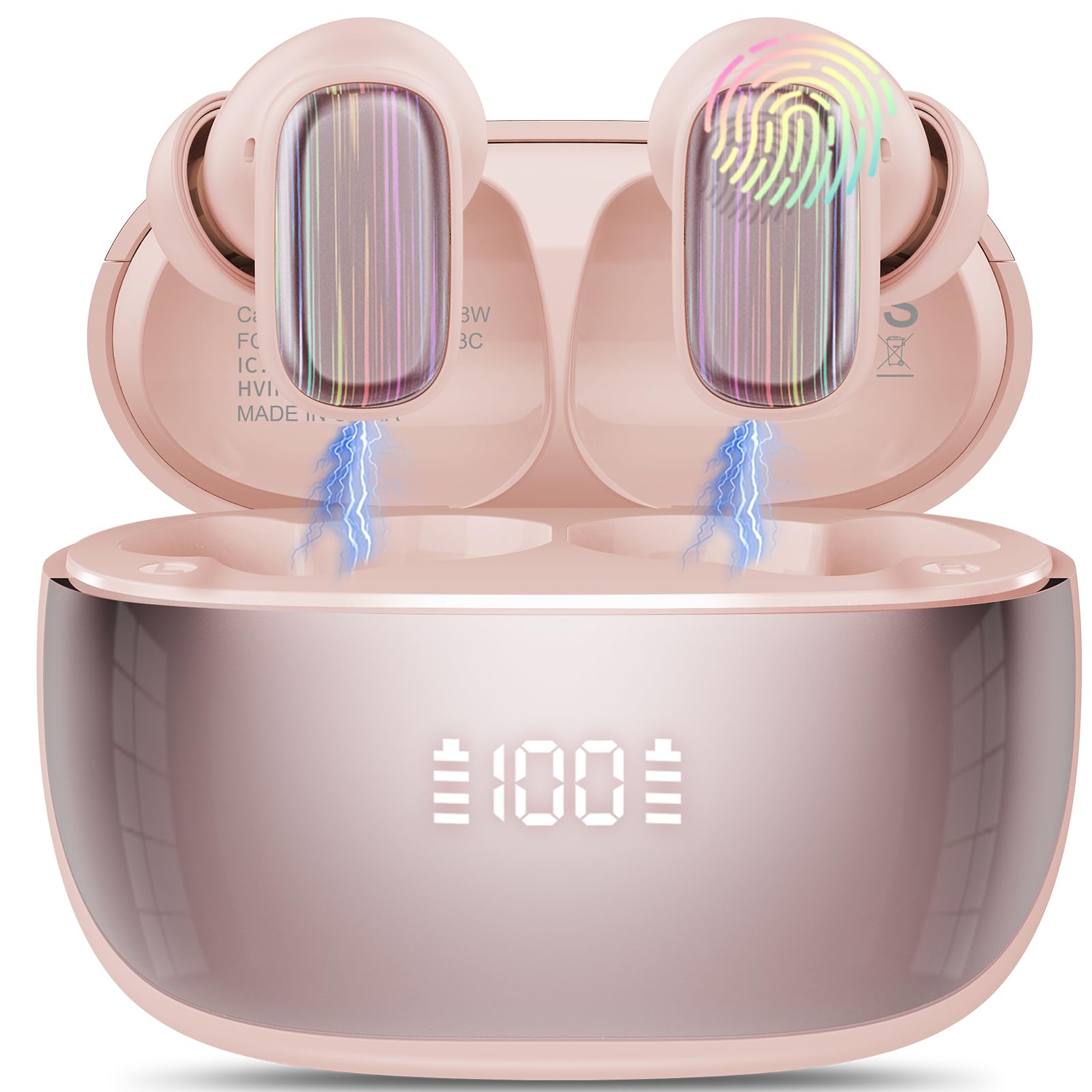 AI Language Translation Earbuds, 3-in-1 Bluetooth 5.4 Translator Headphones with 164 Real Time Languages, 40H Ear Buds with Mic and AI APP, 7 Translation Modes Ideal for Business Learning, Black