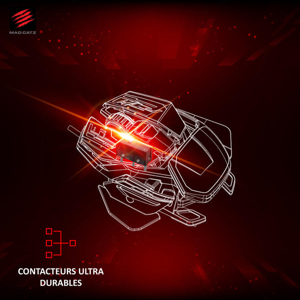 MAD CATZ R.A.T. 8+ Gaming Mouse (USB/Black/16000dpi/11 Buttons) - MR05DCINBL000-0