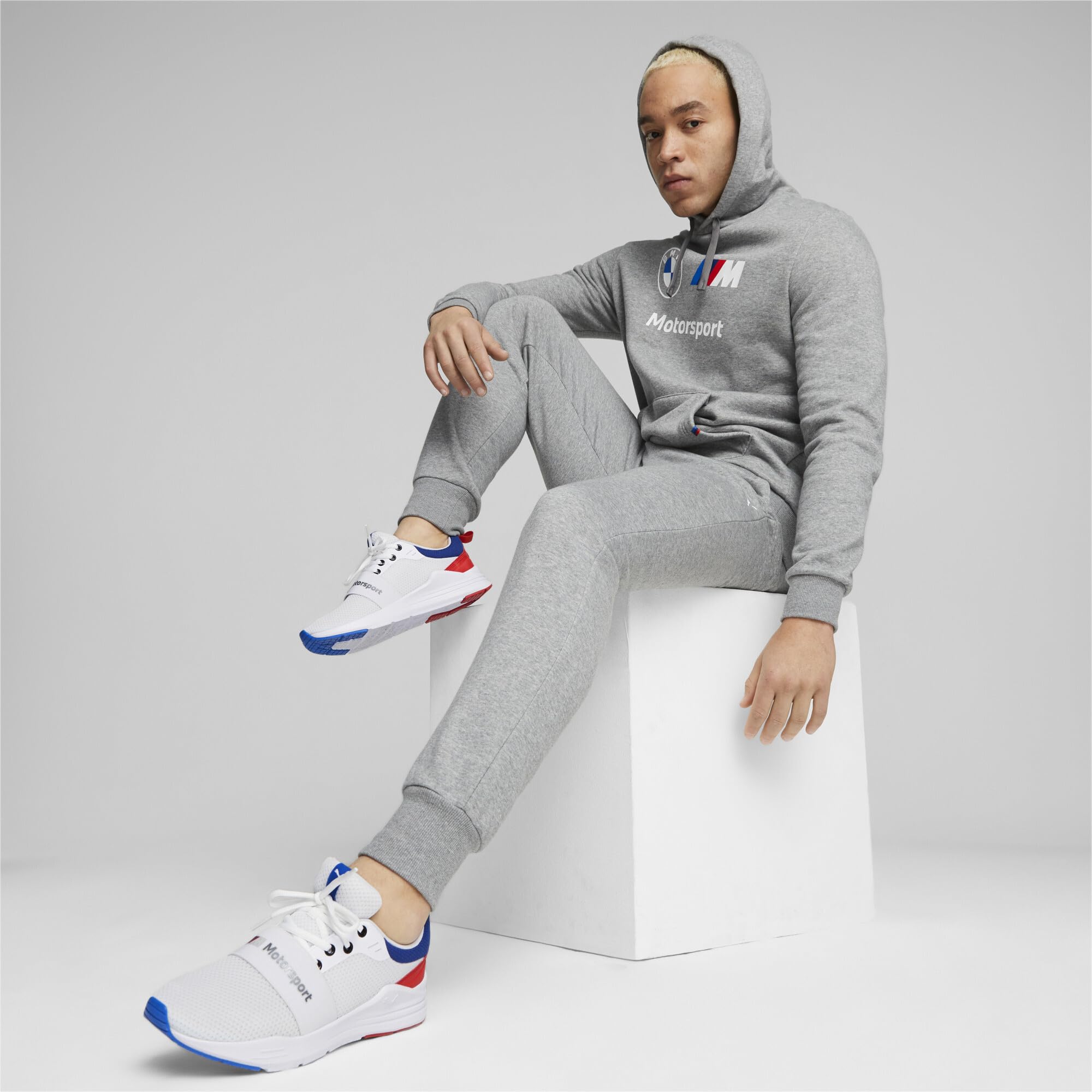 PUMA BMW M Motorsport Fleece Hoodie Sweatshirt Hooded Top Mens