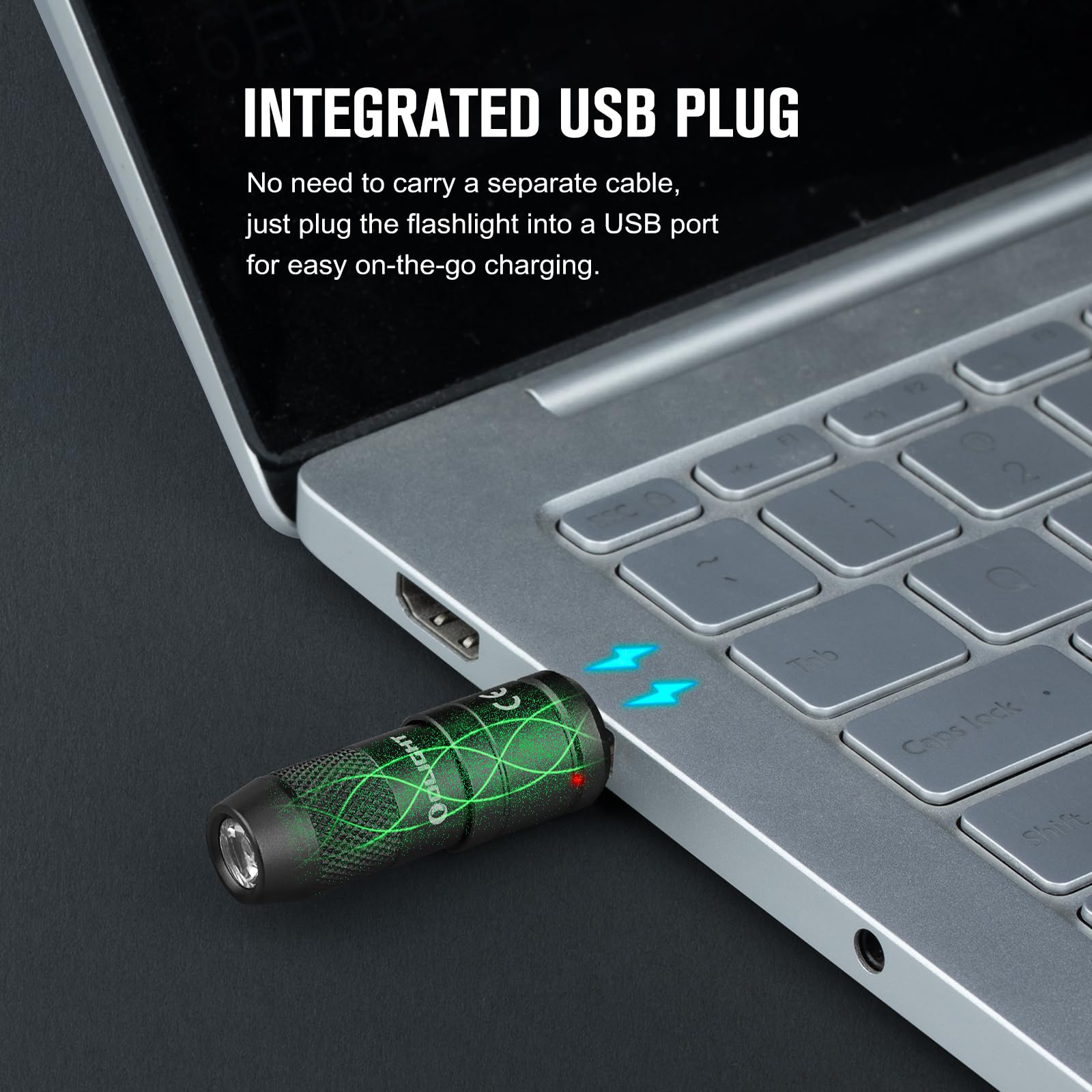 OLIGHT IMINI 2 Keychain Light 50 Lumens EDC Rechargeable Mini Torch, Magnetic Base Lamp with Integrated USB Plug, High Performance Compact LED Flashlight for Daily Carry (Dream Blue)