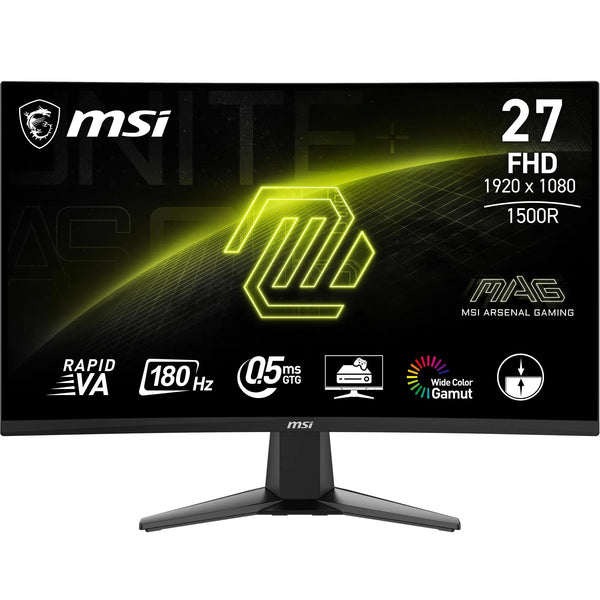 MSI G274F 27 Inch FHD Gaming Monitor - 1920 x 1080 Rapid IPS Panel, 180 Hz / 1ms, 134% sRGB Colour Gamut / G-SYNC Compatible- DP 1.2a, HDMI2.0 CEC