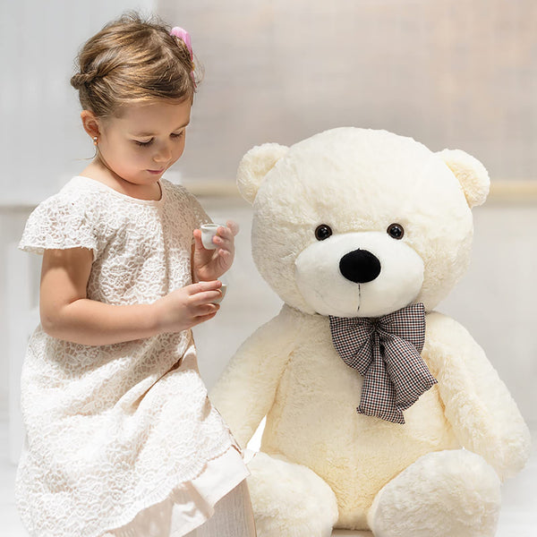 HollyHOME 150cm Giant Teddy Bear Stuffed Animal Large Soft Toys Plush Bear, Light Brown Age 3+