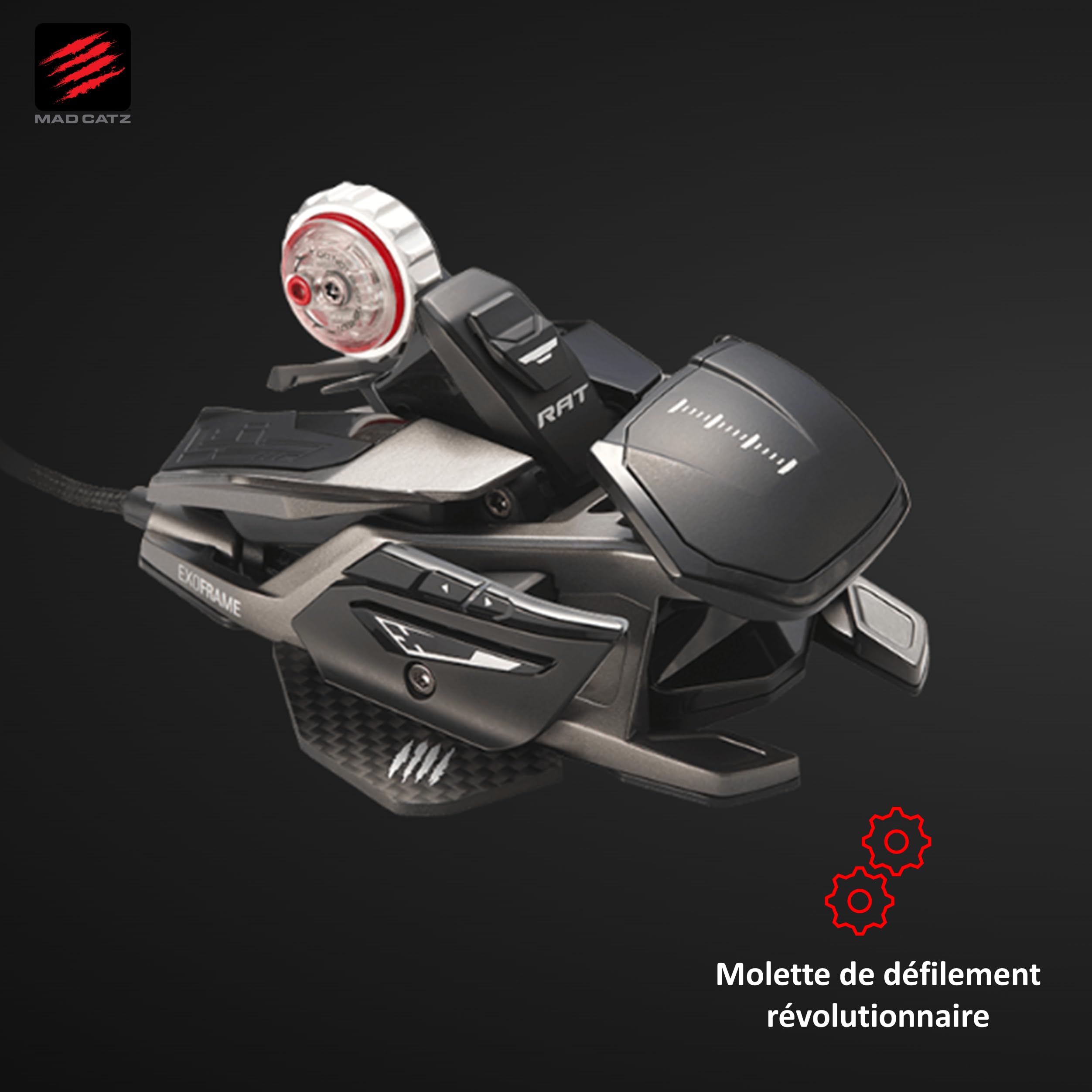 MAD CATZ R.A.T. 8+ Gaming Mouse (USB/Black/16000dpi/11 Buttons) - MR05DCINBL000-0