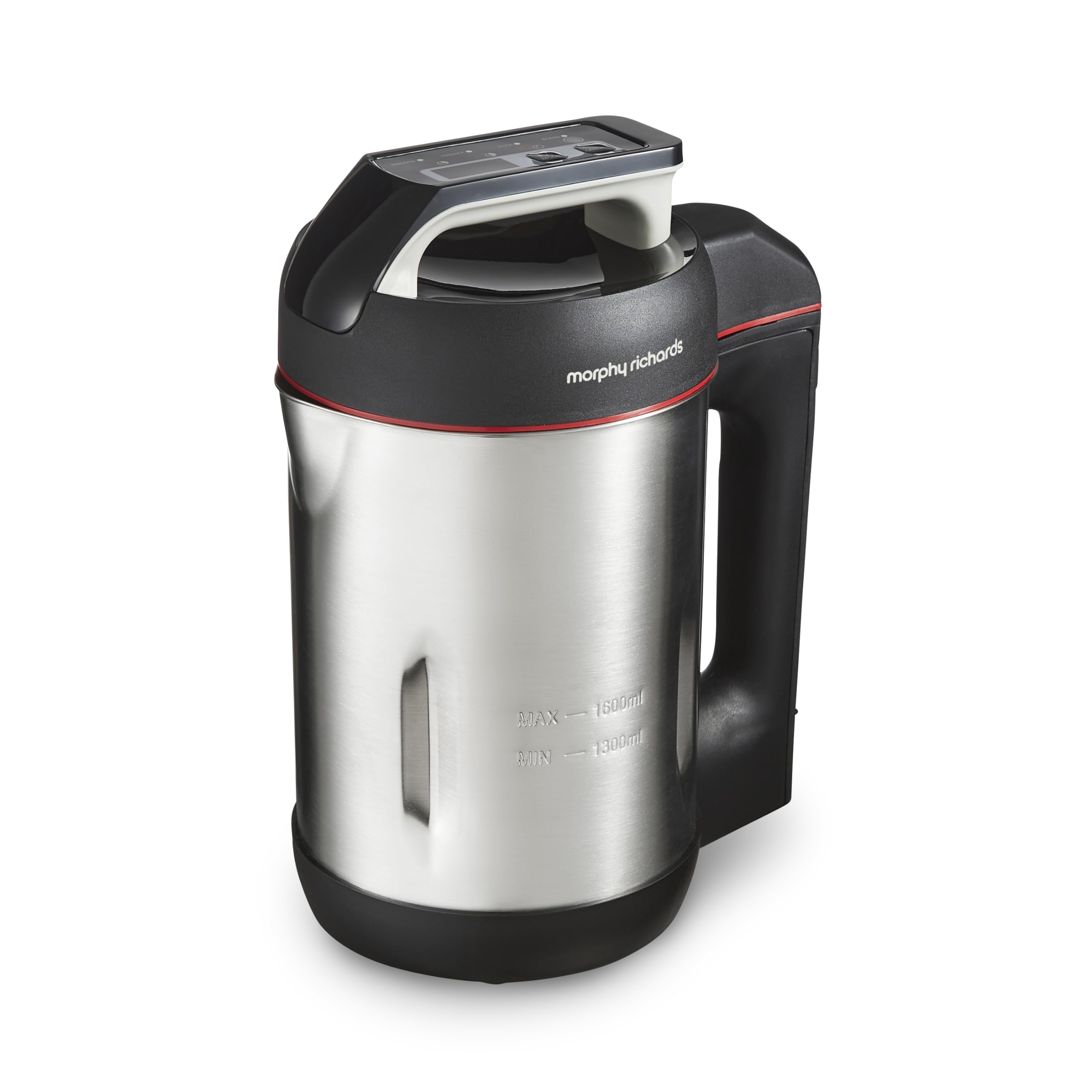 Morphy Richards Saut & Soup Maker, 1.6L, 4 Settings, Smooth, Chunky, Juice, Blend Pause Function, Family Size, Non-Stick Coated Jug, Detachable Power