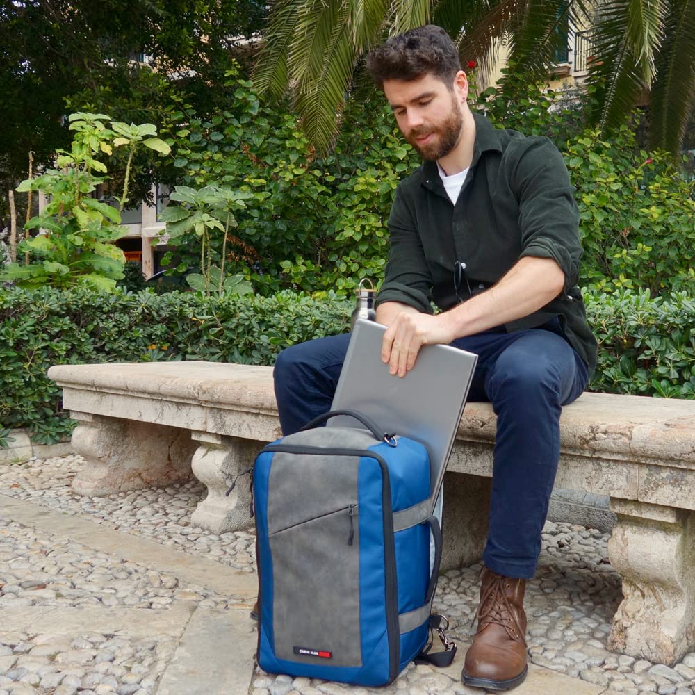 Cabin Max Manhattan 20L Underseat Backpack - 40x20x25 for Ryanair Cabin Bag with Padded Tech Pocket, Lockable Compartment & Versatile Straps - Stylish Travel Companion for Airlines