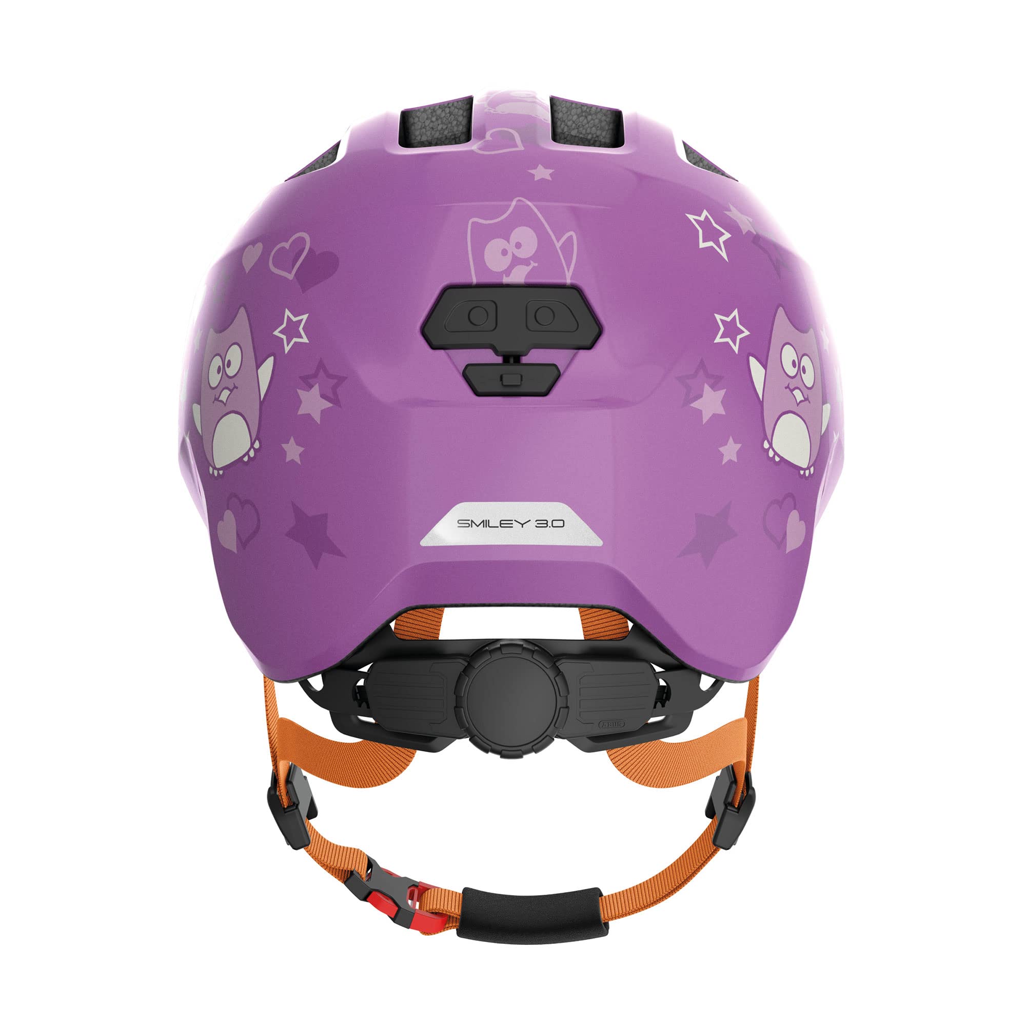 ABUS Smiley 3.0 children's helmet - bike helmet with a low fit, child-friendly designs and space for a pigtail - for girls and boys