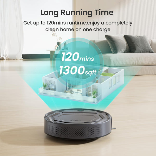 Lefant M210P Robot Vacuum Cleaner, Featured Carpet Cleaner Small Robot 7.8cm Thin 28cm DIA, Robotic Vacuum Alexa Voice Control Self-Charging Ideal for Pet Hair Hard Floor and Carpet