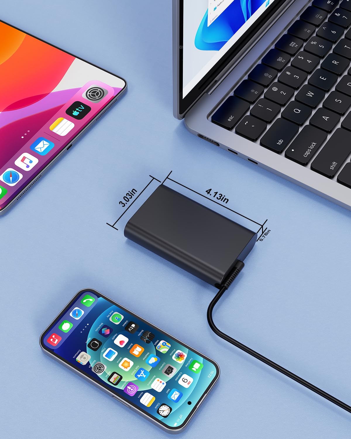 Jeestam 65W USB C Laptop Charger Compatible with HP EliteBook Elite Spectre X360 X2 830 1030 1040, Envy 11 13 14 15, Omnibook, Chromebook, Elite x2,ProBook 430 G6 G7 G8, for Office, School, and Family