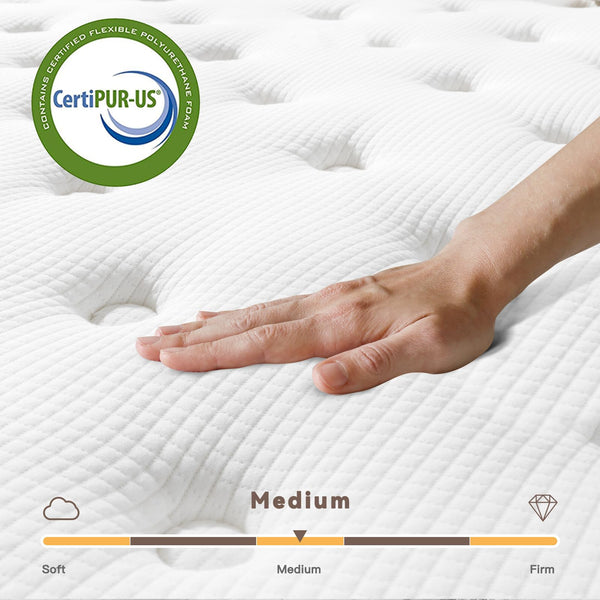 Vesgantti 3FT Single Mattress, 11 Inch Pocket Sprung Mattress Single with Breathable Foam and Individually Pocket Spring - Medium, Luxury Box Top Collection