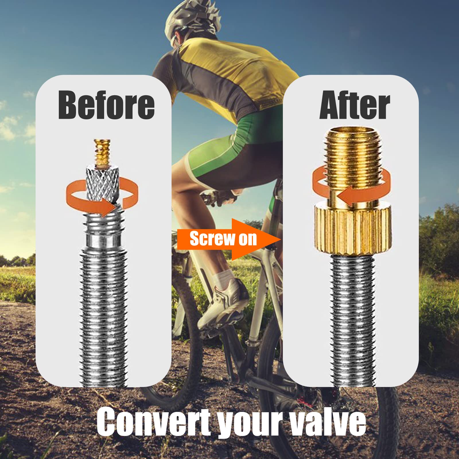 TCPENG® 10PCS Tyre Valve Caps, with O Seal Ring, Universal Stem Dust Covers for SUV, Cars, Bike, Motorcycles, Trucks, Heavy-Duty, Airtight Seal, Screw-On, Easy to Operation (10 Pack Black)