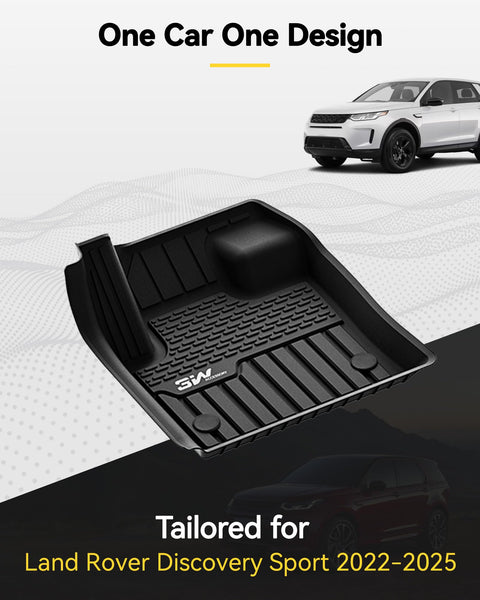 3W Boot Liner Fit for Land Rover Discovery Sport L550 2022 2023 2024 2025, Odorless Thorex™ Dog Friendly Premium Trunk Protection Mats, All Weather Waterproof Anti Slip Easy to Clean Car Accessory