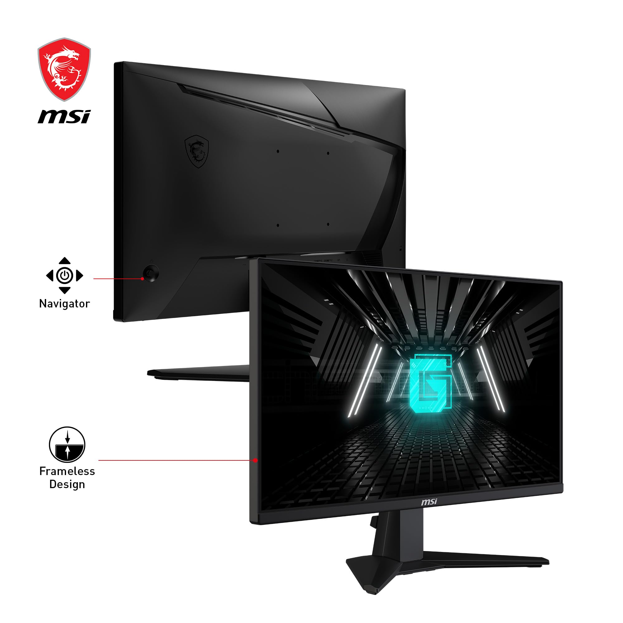 MSI G274F 27 Inch FHD Gaming Monitor - 1920 x 1080 Rapid IPS Panel, 180 Hz / 1ms, 134% sRGB Colour Gamut / G-SYNC Compatible- DP 1.2a, HDMI2.0 CEC