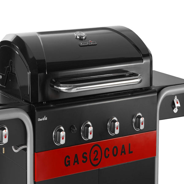 Char-Broil Gas2Coal 440 Hybrid Grill Gas Barbecue, Black