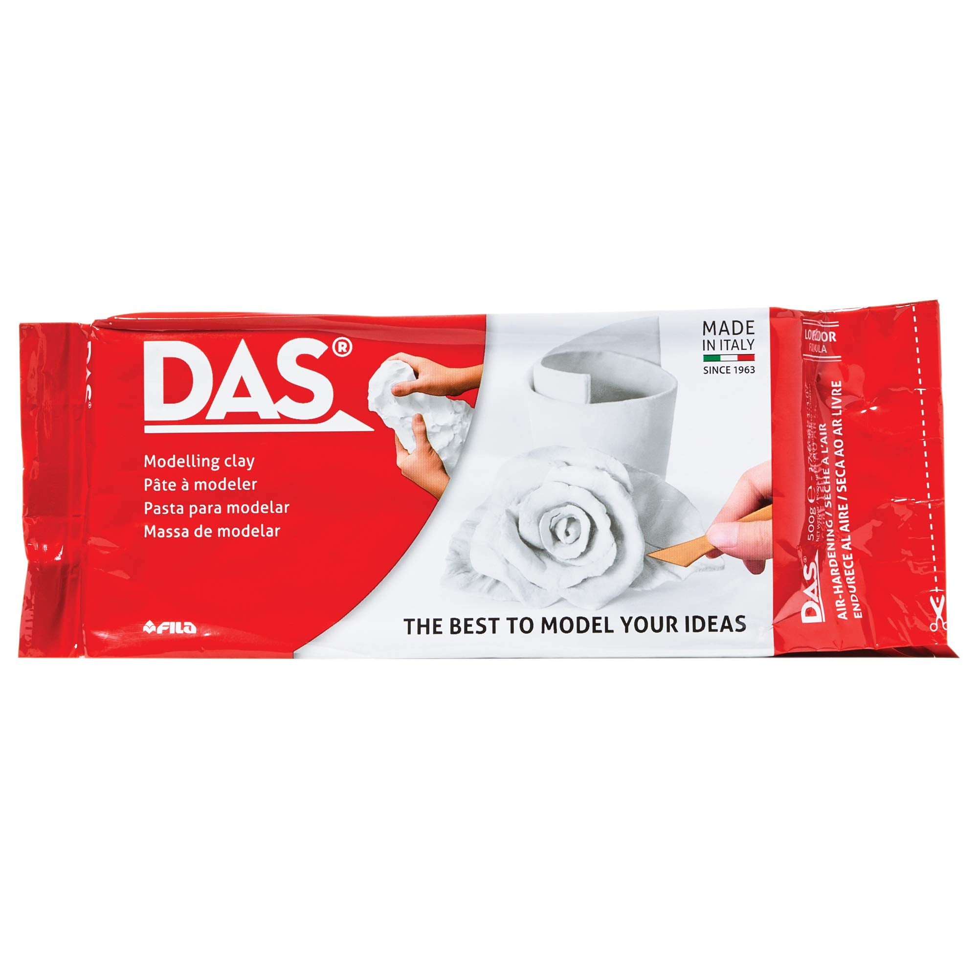 DAS Terracotta Air-Hardening 500g Modelling Clay, For Professionals & Hobbyists