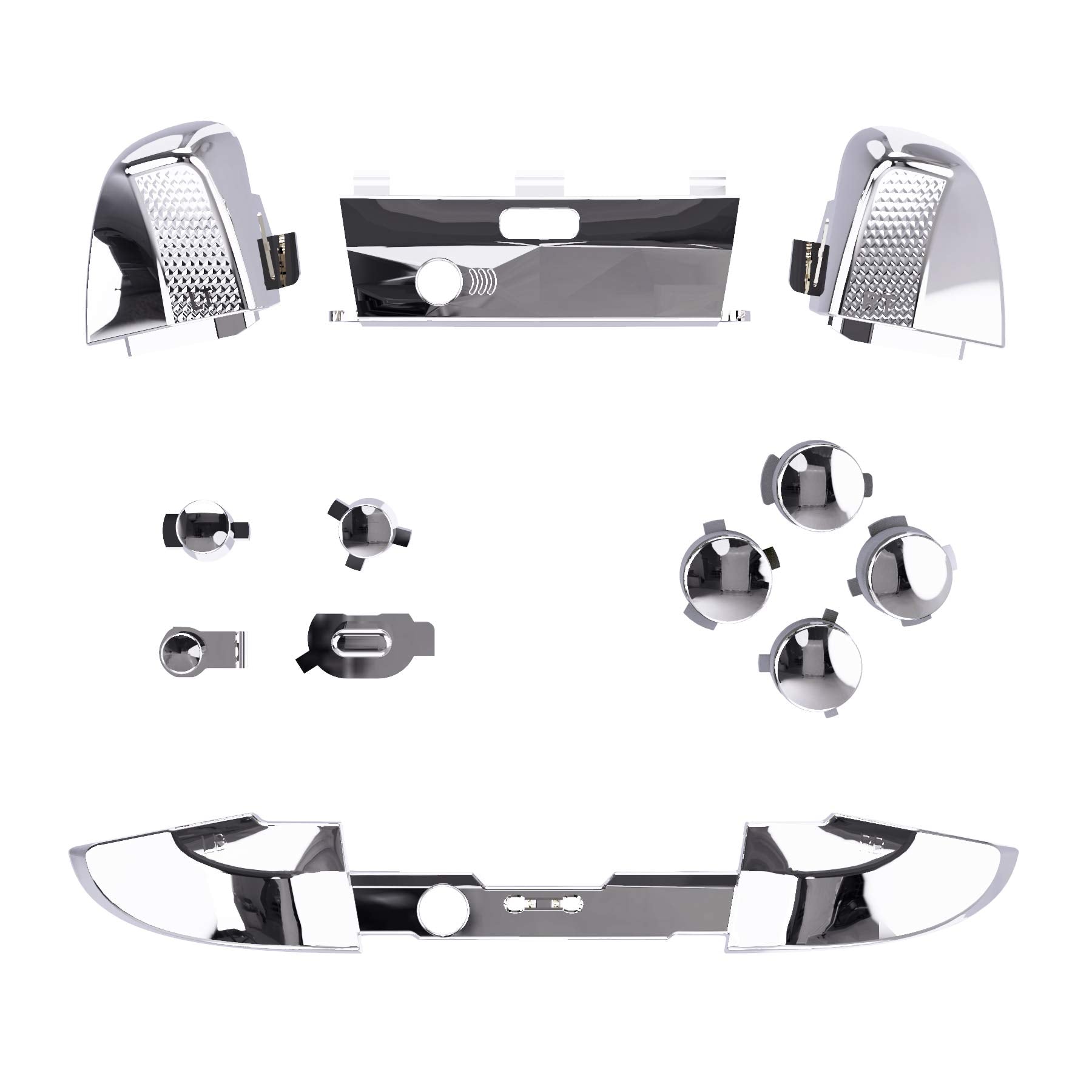 eXtremeRate Chameleon Purple Blue Buttons for Xbox One Elite Series 2 Controller, LB RB LT RT Bumpers Triggers ABXY Start Back Sync Profile Switch Keys for Xbox Elite Series 2 Core Controller