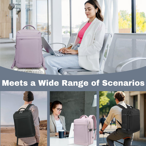 Xkdoai for Ryanair Cabin Bags 40x20x25, Travel Backpack Underseat Hand Luggage Carry-ons Airplanes Flight Bag Suitcases for Men Women