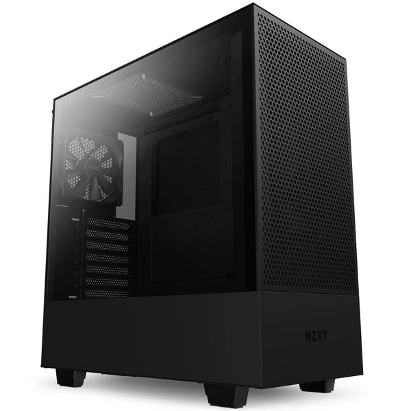 NZXT H5 Flow RGB - Compact ATX Mid-Tower PC Gaming Case - High Airflow - F360 RGB Core (CV) Included - 360mm Front & 240mm Top Radiator Support - Cable Management - Tempered Glass - White