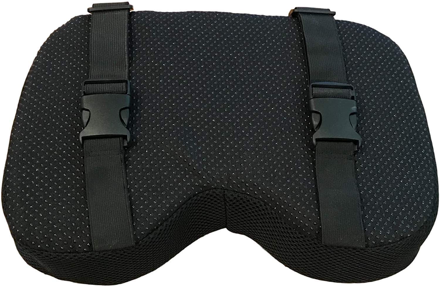 Rowing Machine Seat Cushion (Model 2) That Perfectly fits Concept 2 with Thicker Memory Foam, Washable Cover, and Straps- Also Works Great with