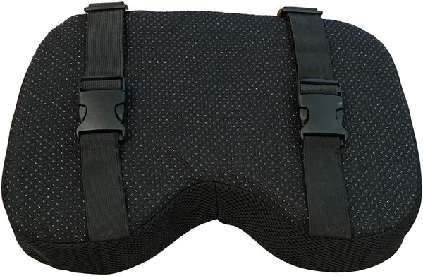 Rowing Machine Seat Cushion (Model 2) That Perfectly fits Concept 2 with Thicker Memory Foam, Washable Cover, and Straps- Also Works Great with