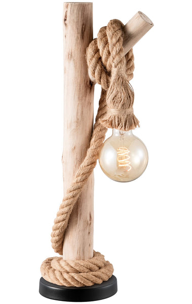 Home Sweet Home Country House Table Lamp Maritime | 23/23/60 cm | Bedside Lamp | Suitable for E27 LED Bulbs | with Cable Switch | Suitable for Living